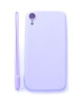  Evelatus Apple iPhone XR Soft Touch Silicone Case with Strap Purple 