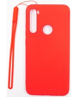  Evelatus Xiaomi Xiaomi Redmi Note 8 / Redmi Note 8 2021 Soft Touch Silicone Case with Strap Red 