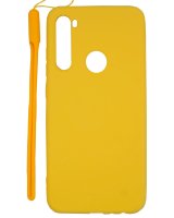  Evelatus Xiaomi Xiaomi Redmi Note 8 / Redmi Note 8 2021 Soft Touch Silicone Case with Strap Yellow 
