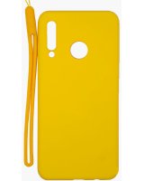  Evelatus Huawei P30 Lite Soft Touch Silicone Case with Strap Yellow 