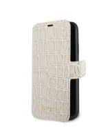  Guess Apple iPhone XR PU Leather Crocodile Print Booktype With Stand Beige 