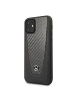  Mercedes-Benz Apple iPhone 11 Hard Case Leather Carbon Fiber Black 