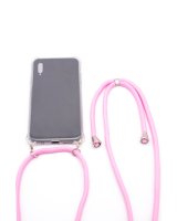  Evelatus Samsung A40 Case with rope Pink Transparent 