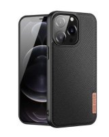  Dux Ducis Apple Phone 13 Pro Fino case covered with nylon material Black 