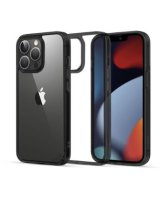  iLike Apple iPhone 13 Pro Fusion Case Hard Cover with Gel Frame Transparent Black 