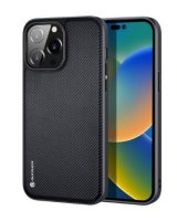  Dux Ducis Apple iPhone 14 Pro Fino case cover nylon-covered Black 