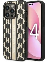  Karl Lagerfeld Apple iPhone 14 Pro Max 6.7 Monogram Stripe Brown 