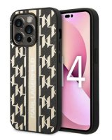  Karl Lagerfeld Apple iPhone 14 Pro 6.1 hardcase Monogram Stripe Brown 