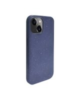  iLike Apple iPhone 13 Silicone plastic case Eco Print Design Blue 