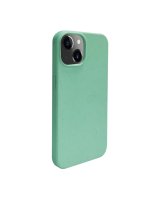  iLike Apple iPhone 14 Silicone plastic case Eco Print Design Flower Green 