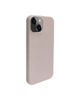  iLike Apple iPhone 14 Silicone plastic case Eco Print Design Beige 