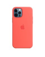  Apple - iPhone 12 mini Silicone Case with MagSafe Pink Citrus 