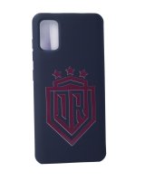  Evelatus Samsung A41 Soft Touch Silicone Case DR Logo N1 Red Black 