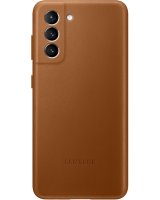  Samsung - Galaxy S21 Plus Leather Cover Brown 