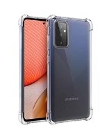  Evelatus Samsung Galaxy A72 Military Shockproof Silicone Case TPU Transparent 