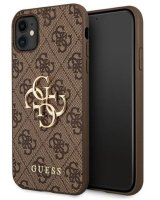  Guess Apple iPhone 11 6.1 / Xr hardcase 4G Big Metal Logo Brown 