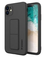  Wozinsky - iPhone 12 silicone case with stand Kickstand Case Black 