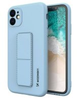  Wozinsky Apple iPhone 12 Kickstand Case silicone case with stand Blue 
