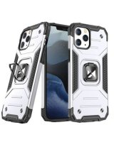  Wozinsky Apple iPhone 13 Pro Ring Armor Case Kickstand Tough Rugged Silver 