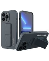  Wozinsky Apple iPhone 13 Pro Kickstand Case silicone case with stand Navy Blue 