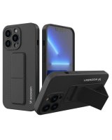  Wozinsky Apple iPhone 13 Kickstand Case silicone case with stand Black 