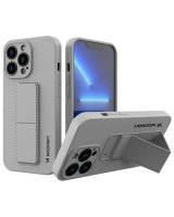  Wozinsky Apple iPhone 13 Kickstand Case silicone case with stand Grey 
