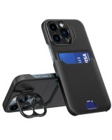  iLike Apple iPhone 14 Pro Max Leather Stand Case wallet with stand Black 