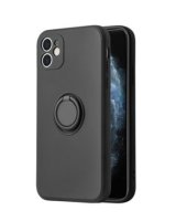  iLike Apple IPHONE 12 PRO MAX SILICONE CASE RING Black 