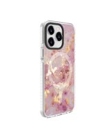  Evelatus Apple iPhone 15 Pro PC+TPU With MagSafe Customized Print Marble Pink 