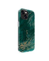  Evelatus Apple iPhone 15 Plus PC Customized Print Design Marble Turquoise 