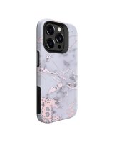  Evelatus Apple iPhone 15 Pro Armor case TPU+PC Customized Print Design Marble Silver 