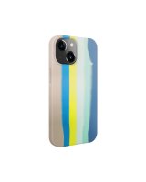  Evelatus Apple iPhone 15 Plus Silicone case Multi-Colored Blue Pink 