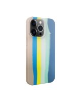  Evelatus Apple iPhone 15 Pro Silicone case Multi-Colored Blue Pink 