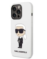  Karl Lagerfeld Apple iPhone 14 Pro Liquid Silicone Ikonik NFT Case White 