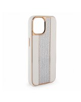  iLike Apple iPhone 11 Diamonds and Leather Case White 