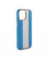  iLike Apple iPhone 11 Diamonds and Leather Case Blue 