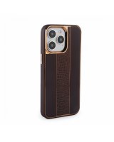  iLike Apple iPhone 15 Pro Max Leather Case Customized Brown 