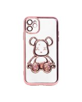  iLike Apple iPhone 11 Silicone Case Print Desire Bear Pink 