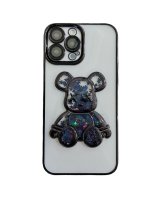  iLike Apple iPhone 14 Pro Silicone Case Print Desire Bear Black 