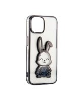  iLike Apple iPhone 11 Silicone Case Print Desire Rabbit Black 
