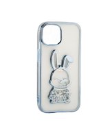  iLike Apple iPhone 11 Silicone Case Print Desire Rabbit Blue 