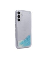  iLike Samsung Galaxy A14 5G Silicone Case Water Glitter Blue 