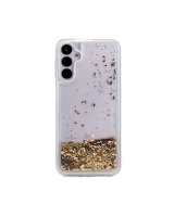  iLike Samsung Galaxy A34 5G Silicone Case Water Glitter Gold 