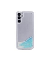  iLike Samsung Galaxy A54 5G Silicone Case Water Glitter Blue 