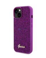  Guess Apple iPhone 15 Sequin Script Logo Case Magenta 
