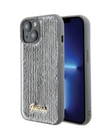  Guess - iPhone 15 HC SEQUIN SCRIPT METAL Silver 