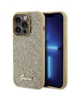  Guess Apple iPhone 15 Pro Max HC PU DISCO SCRIPT METAL Gold 