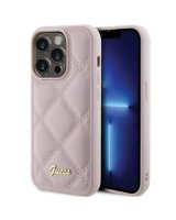  Guess Apple iPhone 15 Pro HC PU QUILTED METAL LOGO Pink 