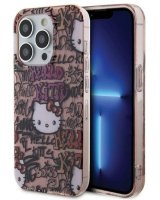  Hello Kitty Apple iPhone 15 Pro 6.1 hardcase IML Tags Graffiti Pink 