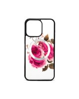  Evelatus Apple iPhone 15 Pro Leather Case Zipper Design Flower White 